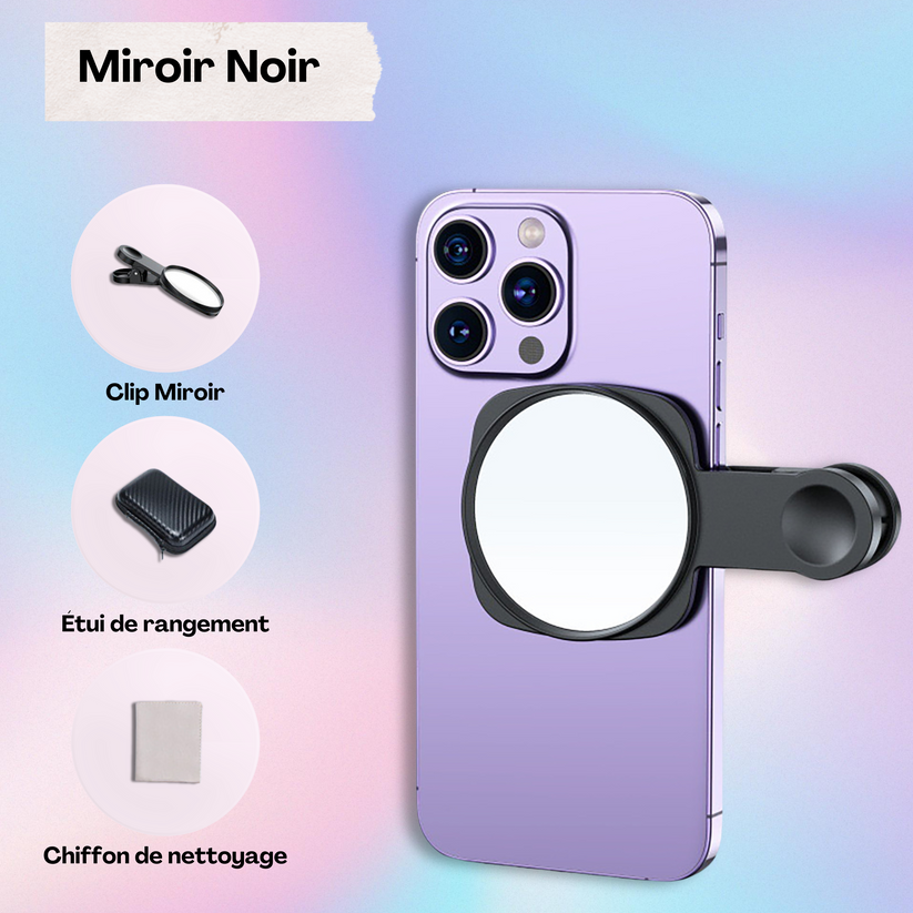 Miroir à Selfie Arrière HD GlamClipp™