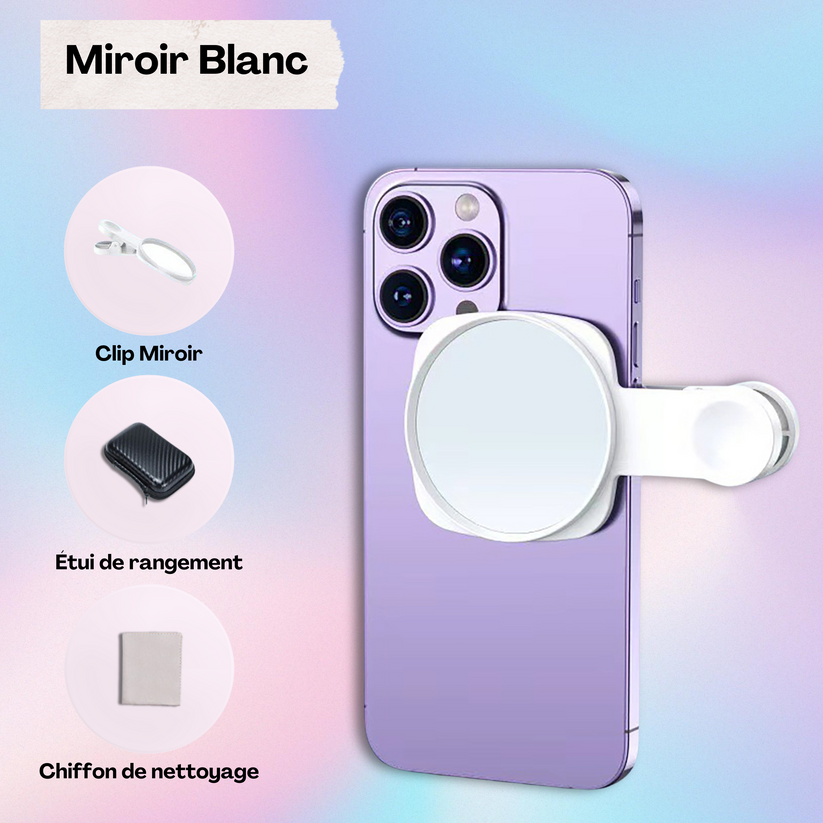 Miroir à Selfie Arrière HD GlamClipp™